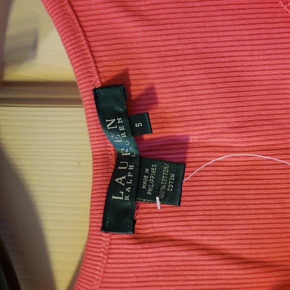 NWT Ralph Lauren Coral Pink Tank Top Size Small - Picture 4 of 6